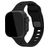 Mobilize Sports Silikoni Apple Watch Ranneke Tappikiinnitys - 42/41/40/38 mm - Musta