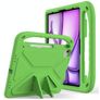 Mobigear AeroArmor iPad Air 13 polegadas (2024) Capa para crianças com pega + Suporte para caneta stylus - Verde
