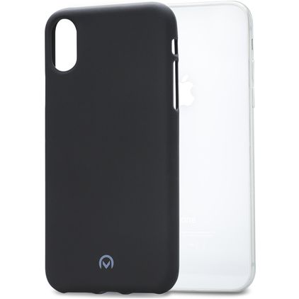 Mobilize Rubber Gelly iPhone XS Fleksibel TPU Bagsidecover - Sort