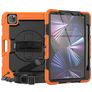 Mobigear SureGrip Xtreme iPad Air 11 Inch (2025) Case Plastic / Silicone Back cover + Stylus Holder + Shoulder Strap + Stand - Orange