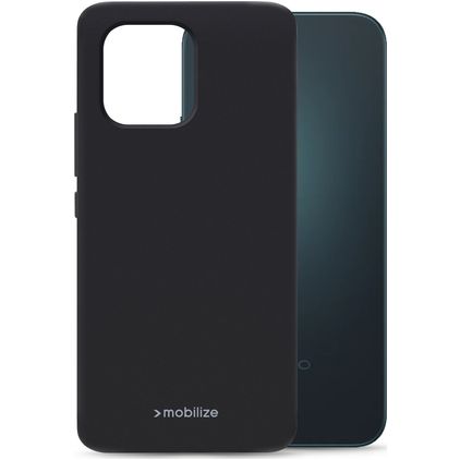 Mobilize Rubber Gelly OPPO A6 TPU flexível Capa traseira - Preto