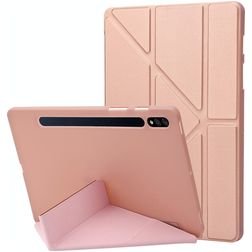 Mobigear Origami Samsung Galaxy Tab S9 Capa livro - Rosa dourado