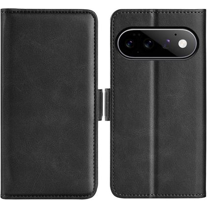 Mobigear Slim Magnet Google Pixel 11 Pro Lompakkokotelo + Setelitasku - Musta