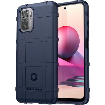 Mobigear Rugged Shield POCO M5s TPU flexible Carcasa Antigolpes - Azul