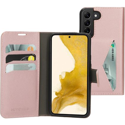 Mobiparts Classic Wallet Samsung Galaxy S22 Funda tipo libro Cartera - Rosa
