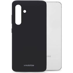 Mobilize Rubber Gelly Samsung Galaxy S24 FE Fleksibel TPU Bagsidecover - Sort