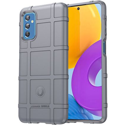 Mobigear Rugged Shield Samsung Galaxy M52 Joustava TPU Suojakuori Iskunkestävä - Harmaa