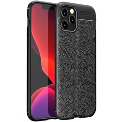 Mobigear Luxury iPhone 12 Pro Max TPU flexível Capa traseira - Preto