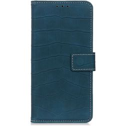 Mobigear Croco OnePlus 10 Pro Capa livro Carteira - Verde