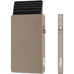 Valenta Cardprotector Tarjetero Aluminio - 7 tarjetas - Compatible con MagSafe - Dorado