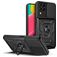 Mobigear Armor Ring Cam Slide Samsung Galaxy M53 Plástico rígido Capa traseira Antichoque com anel - Preto