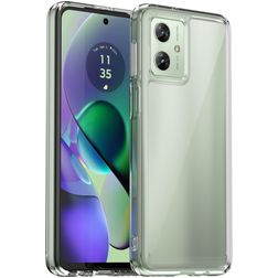Mobigear Crystal Clear Motorola Moto G54 Hardcase Etui plecki - Przezroczysty