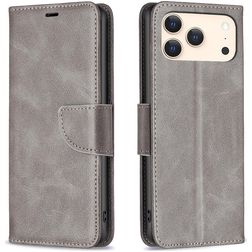 Mobigear Excellent iPhone 18 Pro Max Funda tipo libro Cartera - Gris