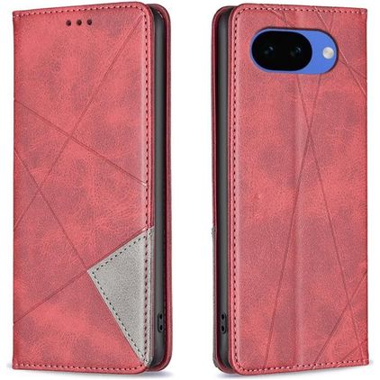 Mobigear Rhombus Slim Google Pixel 10a Wallet case - Red