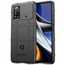 Mobigear Rugged Shield POCO X4 Pro 5G Elastyczne TPU Etui plecki Wstrząsoodporne - Czarny