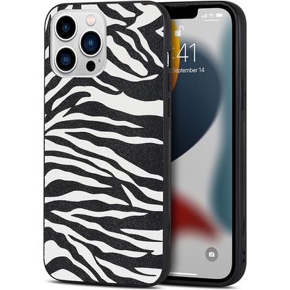 Mobigear Safari iPhone 14 Plus Elastyczne TPU Etui plecki - Zebra