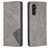 Mobigear Rhombus Slim Samsung Galaxy A56 Wallet case - Grey