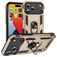 Mobigear Armor Ring iPhone 18 Pro Max Plástico rígido Capa traseira Antichoque com anel - Dourado