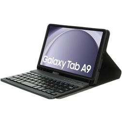 Mobiparts Bluetooth Keyboard Samsung Galaxy Tab A9 (2023) Capa livro com teclado QWERTY - Preto