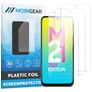 Mobigear Samsung Galaxy M21 Película de ecrã em plástico - Compatível com capas (Pack de 3)