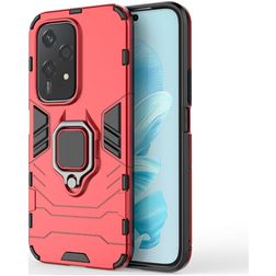 Mobigear Armor Ring HONOR 200 Lite Hardcase Back cover Antiurto con anello - Rosso