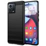 Mobigear Brushed Slim Motorola Edge 30 Fusion Joustava TPU Suojakuori - Musta