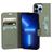 Mobiparts Classic Wallet iPhone 13 Pro Cover a libro portafoglio - Stone Green