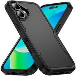 Mobigear Heavy Armor iPhone 16 Hard Case Back cover Shockproof - Black