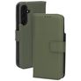 Mobiparts Samsung Galaxy A55 Piel auténtica Funda tipo libro Cartera - Verde