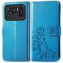Mobigear Clover Xiaomi Mi 11 Ultra Capa livro Carteira - Azul