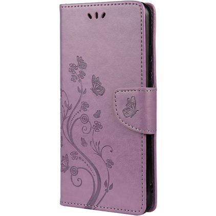 Mobigear Flowers Samsung Galaxy A33 Funda tipo libro Cartera - Morado