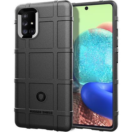 Mobigear Rugged Shield Samsung Galaxy M51 Fleksibel TPU Bagsidecover Stødsikkert - Sort