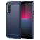 Mobigear Brushed Slim Sony Xperia 10 V TPU flexível Capa traseira - Azul