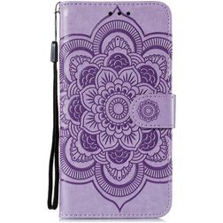 Mobigear Mandala Google Pixel 4a 5G Wallet case - Purple