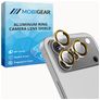 Mobigear Single Lens iPhone Duo Vidro temperado Protetor de lentes da câmara - Compatível com capas - Prateado