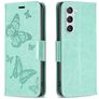 Mobigear Butterfly Samsung Galaxy S24 Capa livro Carteira - Verde