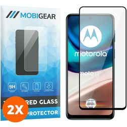 Mobigear Premium Motorola Moto G42 Vidro temperado Película de ecrã - Compatível com capas - Preto (Pack de 2)