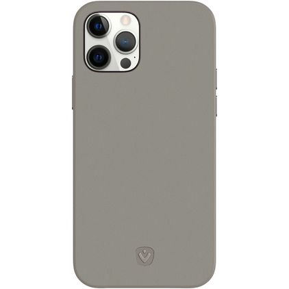 Valenta Snap Luxe iPhone 12 Pro Max Pravá kůže Zadní kryt - Šedá