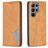 Mobigear Rhombus Slim Samsung Galaxy S24 Ultra Lompakkokotelo - Konjakki