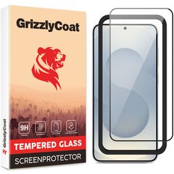 GrizzlyCoat Easy Fit Samsung Galaxy S25 Edge Vidro temperado Película de ecrã - Compatível com capas + Moldura de instalação