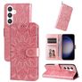 Mobigear Sunflower Samsung Galaxy S24 Wallet case - Rose Gold