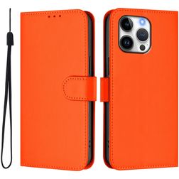 Mobigear Urban Wallet iPhone 16 Pro Max Pungetui med Seddelrum - Orange