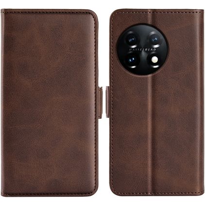 Mobigear Slim Magnet OnePlus 11 Wallet case - Brown