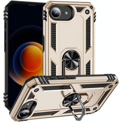 Mobigear Armor Ring iPhone 17e Hardcase Back cover Antiurto con anello - Oro