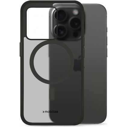 Mobilize Hybrid iPhone 15 Pro MagSafe Hardcase Etui plecki Wstrząsoodporne - Czarny