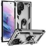 Mobigear Armor Ring Samsung Galaxy S23 Ultra Hardcase Back cover Antiurto con anello - Argento