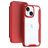 Mobigear Smart Fit iPhone 15 Hårdplast Plånboksfodral - Röd