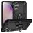 Mobigear Armor Ring Samsung Galaxy S23 FE Funda Plástico rígido Carcasa Antigolpes con anillo - Negro