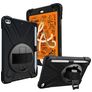 Mobigear SureGrip XGuard iPad Mini 5 (2019) Fodral Hårdplast / Silikon Skal + Pennhållare + Axelrem + Ställ - Svart