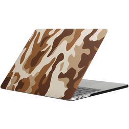 Mobigear Camouflage MacBook Pro 13 tuuman (2016-2023) Kova MacBook-suojakuori - Ruskea - Malli A1706 / A1708 / A1989 / A2159 / A2289 / A2251 / A2338